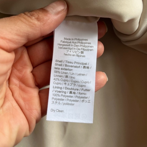 J. Crew Cream Linen Blend Button Down Skirt SZ 22 - Picture 7 of 8